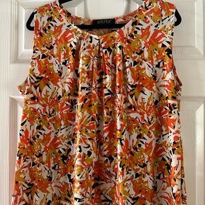 Sleeveless Blouse with Matching Sweater